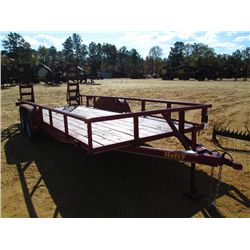 HEFTY 7' X 18' T/A TAG PIPE TRAILER