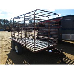 SHOPBUILT 10 1/2' T/A STOCK TRAILER