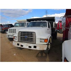 1987 FORD FLATBED S/A DUMP TRUCK