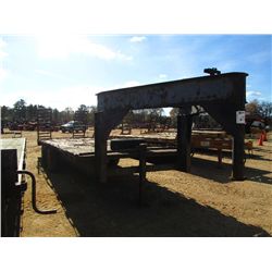 1971 HOMEMADE 34' GOOSENECK TRI-AXLE TRAILER