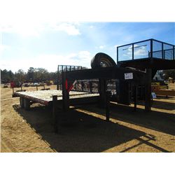 2010 HUGO 8' X 25' GOOSENECK T/A TRAILER