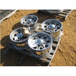 1 SET (4) 8" X 16" CHROME RIMS