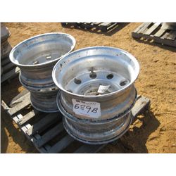 1 LOT (4) 27.5 X 8.5 ALUMINUM RIMS