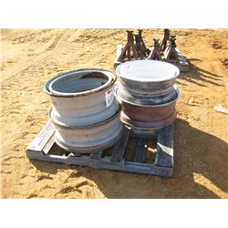 1 LOT (4) MISCELLANEOUS TRUCK RIMS