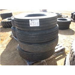 1 LOT (4) TRUCK TIRES