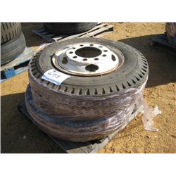 1 LOT (2) 9.00 X 20 TIRES W/RIMS
