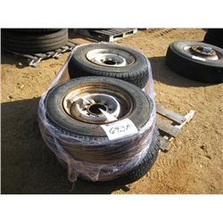 1 LOT (4) 9.50/R16.5 TIRES W/RIMS