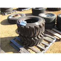 (2) SKID STEER TIRES