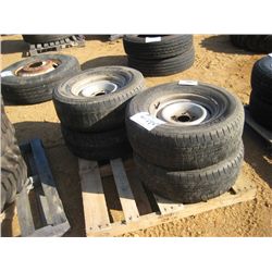 (1) LOT 4 P/U TIRES & WHEELS