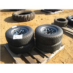(1) LOT 4 P/U TRUCK TIRES & WHEELS