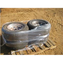 1 LOT (4) P235/70R15 TIRES & ALUMINUM RIMS