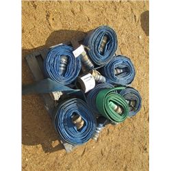 1 LOT (7) 3" TRASH HOSE