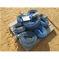 1 LOT (7) 3" TRASH HOSE