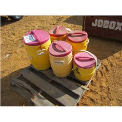 1 LOT (5) IGLOO WATER COOLER