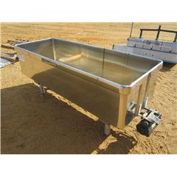 92" X 32" X24" DEEP STAINLESS STEEL TUB W/SHE