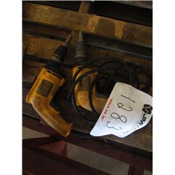 (2) DW255 DEWALT SCREW GUNS