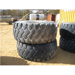 1 LOT (2) 26.5R25 TIRES