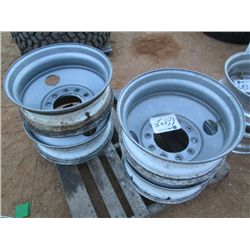 1 SET 8.25 X24.5 STEEL RIMS