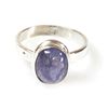Natural Tanzanite 4.10g Oval Ring .925 Sterling Silver