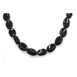 Natural Black Tourmaline Beads Necklace
