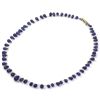 Image 1 : Natural Tanzanite Smooth Teardrop Beads Stringing Necklace Gemstones 93.75ctw with brass clasp