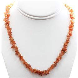 Natural Cornoline Single Row Necklace with clasp