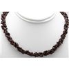 Image 1 : Natural Garnet 16" inches Double Twisted Row Necklace 265ctw approx with clasp