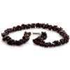 Image 3 : Natural Garnet 16" inches Double Twisted Row Necklace 265ctw approx with clasp