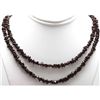 Image 1 : Natural Garnet 34" inches Single Row Necklace no clasp