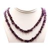 Image 1 : Amethyst uncut beads 265.0 ctw Necklace