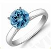 Image 1 : Topaz 5.75 ctw Solitaire Ring 14kt W/Y Gold