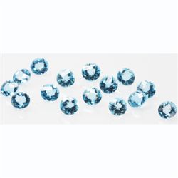 Natural 9.22ctw Blue Topaz Round 5x5 Stone (15)