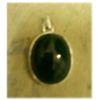 Image 1 : Emerald Gemstone set in Silver Pendant