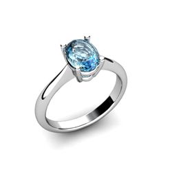 Genuine 1.60 ctw Topaz Ring 14kt White or Yellow Gold