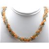 Image 1 : Mix Semi Precious Stone Double Rows Necklace with clasp