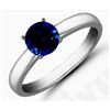 Image 1 : Sapphire1.60 ctw Solitaire Ring 14kt W/Y Gold