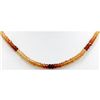 Image 2 : Natural Rainbow Beer Quarts Single Row Necklace 93ctw approx with clasp