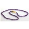 Image 2 : Natural Amethyst Single Row Necklace with clasp