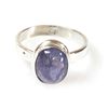 Image 1 : Natural Tanzanite 4.09grm Oval Ring .925 Sterling Silver