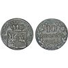 Image 1 : Kingdom of Poland. Russian Rule. Scarce "November Uprising" AR 10 Groszy1831.  VF
