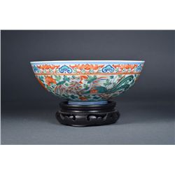 Chinese Famille Verte Bowl Jiaqing