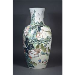 Chinese Famille Verte Porcelain Vase Xianfeng
