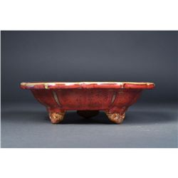 Chinese Junyao 6 Bracket Narcissus Bowl