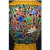 Image 3 : Chinese Openwork Reticulated Yellow Porcelain Vase