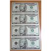 Image 1 : Uncut sheet of 4 2003 $10 FRN  STAR NOTES  RARE