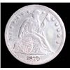 Image 1 : 1870 SEATED LIBERTY DOLLAR, XF/AU, REVERSE IS FULL AU