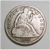 Image 1 : 1860-O SEATED DOLLAR FINE NICE ORIGINAL