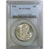 Image 1 : 1943 WALKING LIBERTY HALF DOLLAR PCGS MS-66