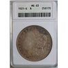 Image 1 : 1921-S MORGAN DOLLAR ANAS MS-63 COLOR!!!