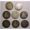 Image 1 : Collector lot half $: Seated  1853A/R-71S76-77-78 AG/G